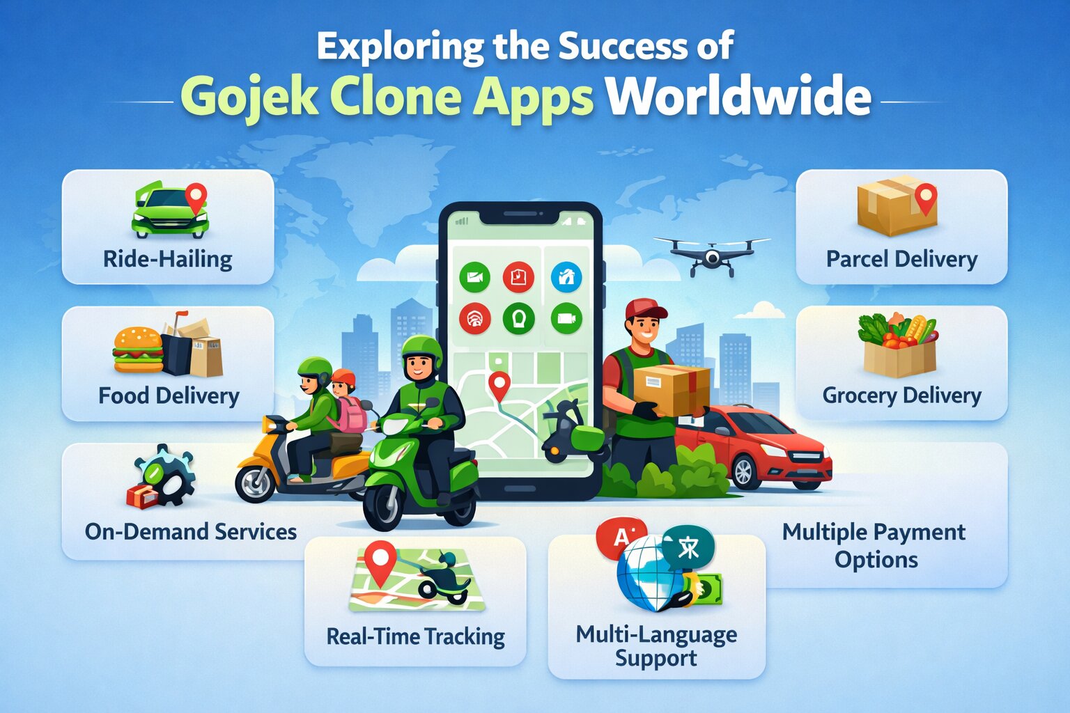 Exploring the Success of Gojek Clone Apps Worldwide